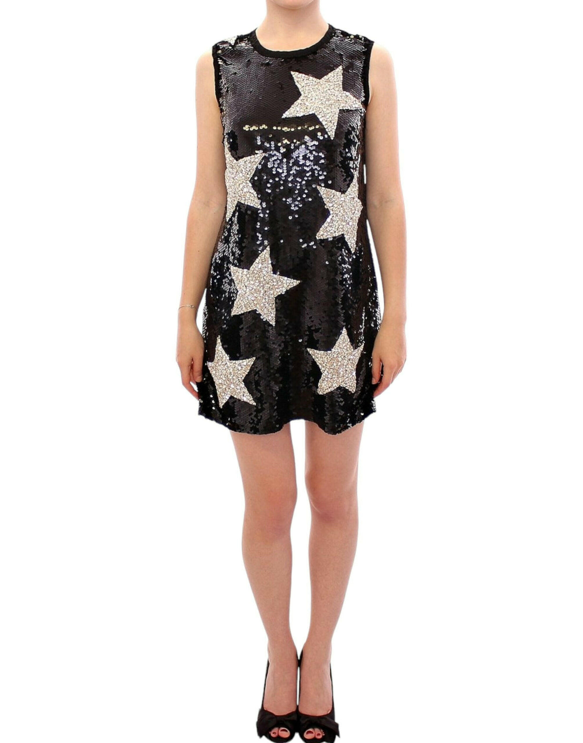 Dolce & Gabbana Masterpiece black crystal swarovski stars sheath dress -   -  Dolce & Gabbana.
