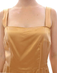 Dolce & Gabbana Bronze silk sheath dress -   -  Dolce & Gabbana.