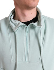 Dolce & Gabbana Mint Green Cotton Pockets Pullover Sweater -   -  Dolce & Gabbana.