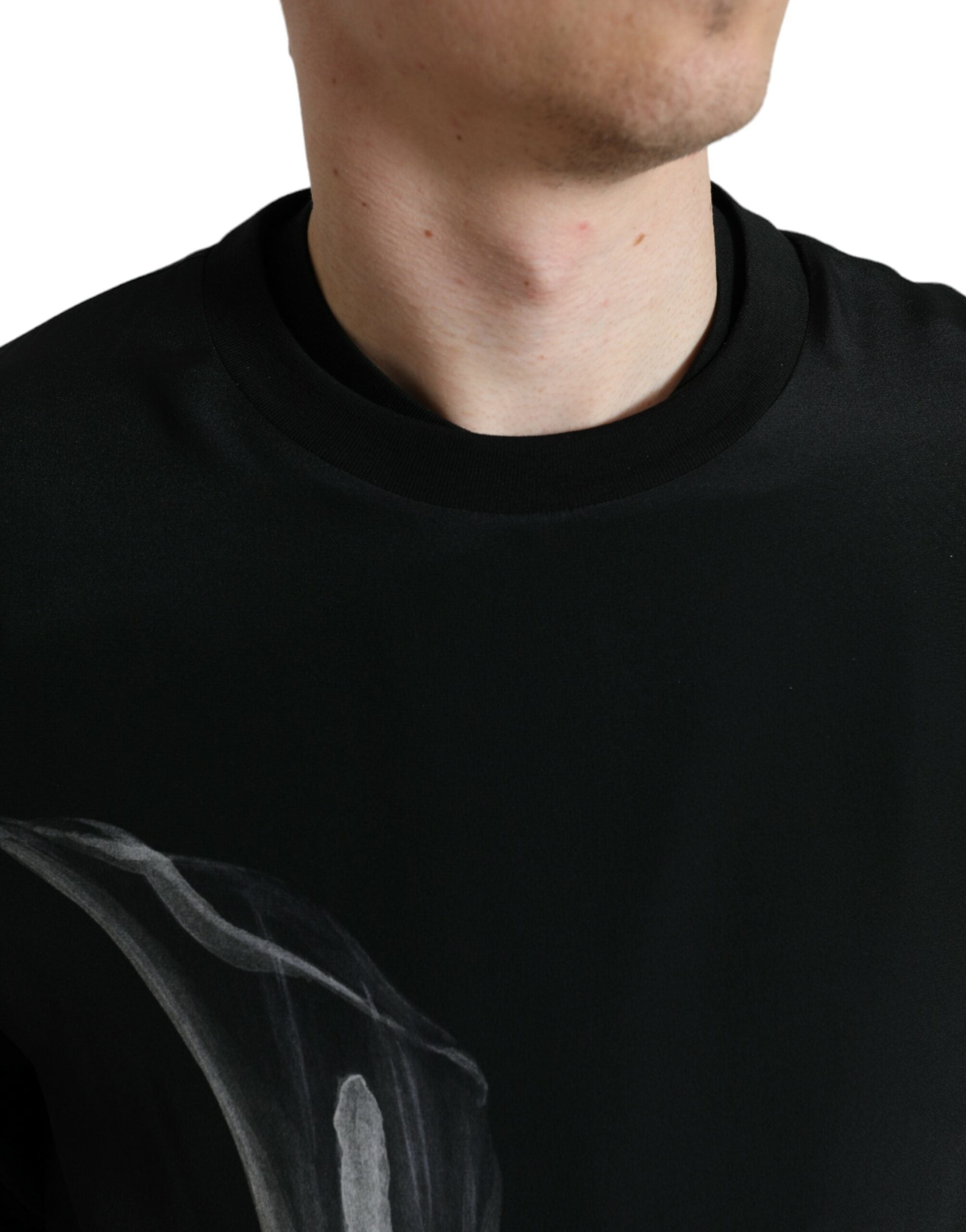 Dolce & Gabbana Black Floral Print Crewneck Pullover Sweater -   -  Dolce & Gabbana. Dolce & Gabbana Black Floral Print Crewneck Pullover Sweater -   -  Dolce & Gabbana.