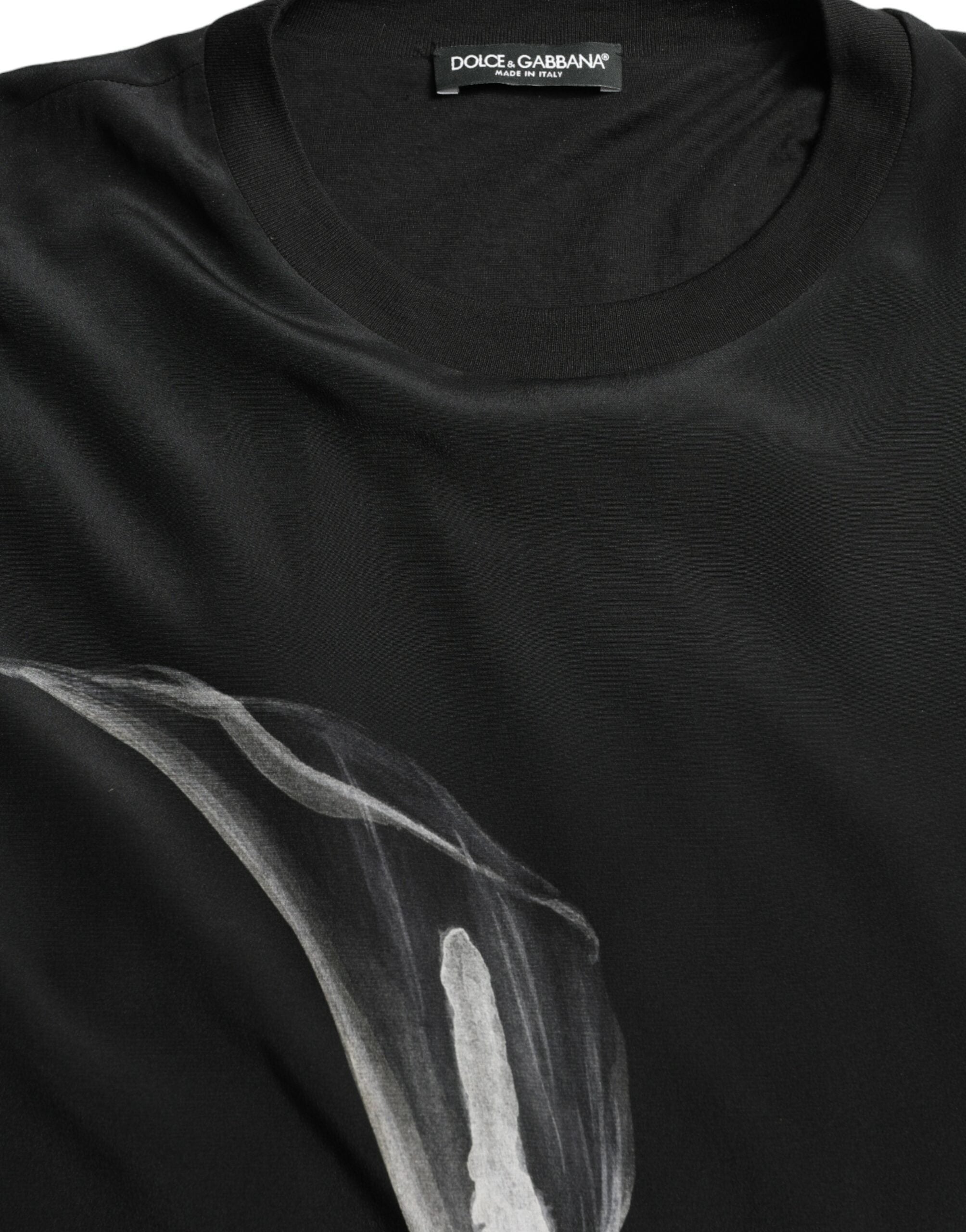 Dolce & Gabbana Black Floral Print Crewneck Pullover Sweater -   -  Dolce & Gabbana. Dolce & Gabbana Black Floral Print Crewneck Pullover Sweater -   -  Dolce & Gabbana.