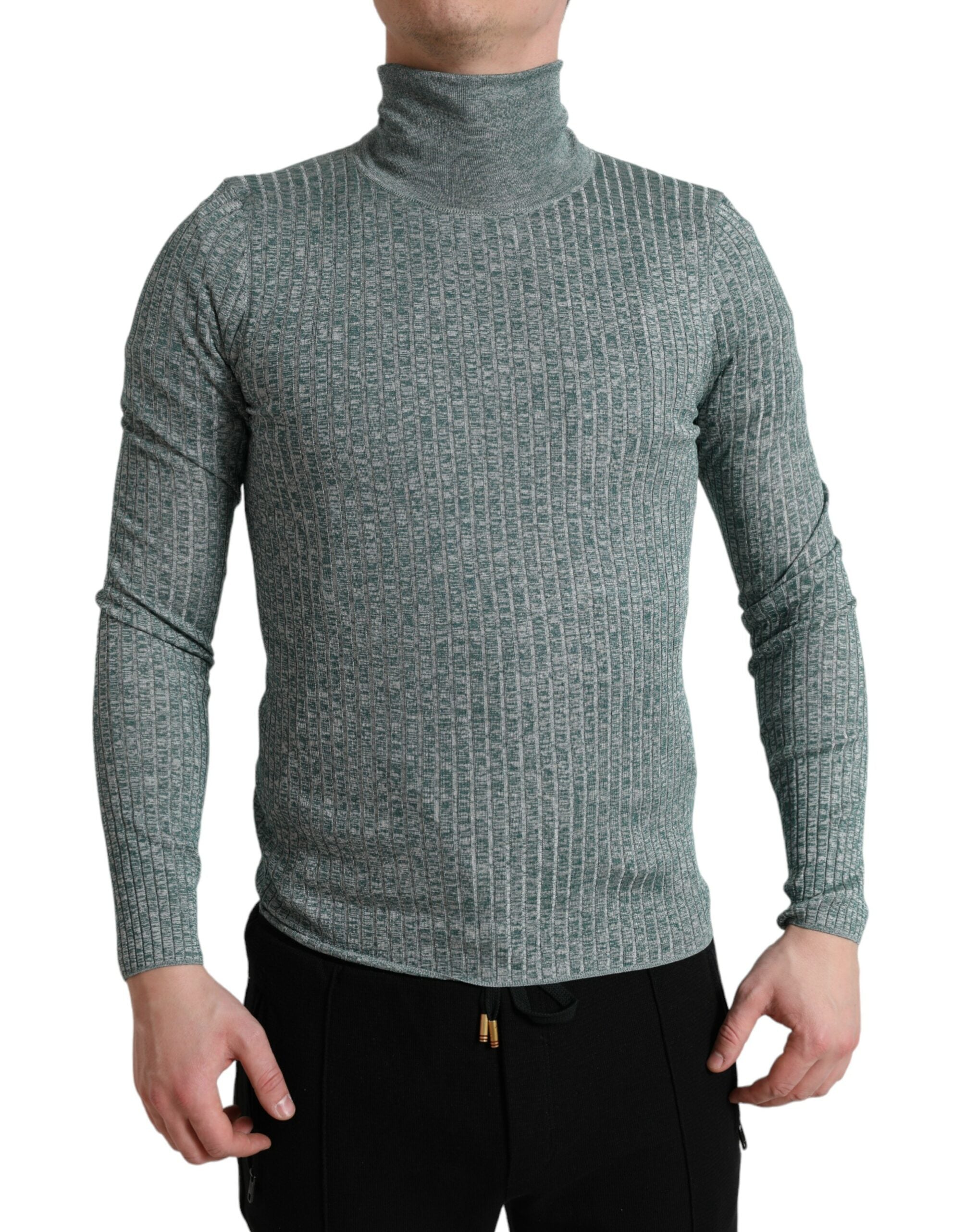 Dolce & Gabbana Green Polyester Turtleneck Pullover Sweater -   -  Dolce & Gabbana. Dolce & Gabbana Green Polyester Turtleneck Pullover Sweater -   -  Dolce & Gabbana.