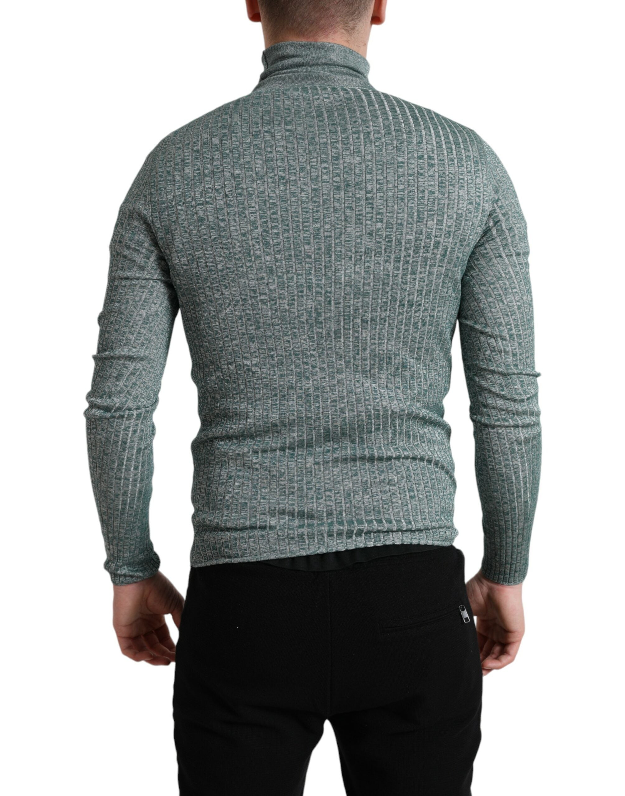 Dolce & Gabbana Green Polyester Turtleneck Pullover Sweater -   -  Dolce & Gabbana. Dolce & Gabbana Green Polyester Turtleneck Pullover Sweater -   -  Dolce & Gabbana.