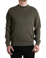 Dolce & Gabbana Green Viscose Crew Neck Men Pullover Sweater -   -  Dolce & Gabbana.