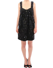 Dolce & Gabbana Black floral crystal embedded dress -   -  Dolce & Gabbana.