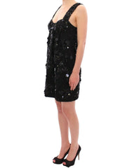 Dolce & Gabbana Black floral crystal embedded dress -   -  Dolce & Gabbana.
