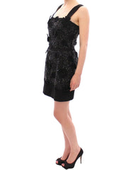Dolce & Gabbana Black floral crystal embedded dress -   -  Dolce & Gabbana.