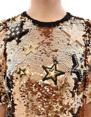 Dolce & Gabbana Masterpiece gold sequined crystal swarovski dress -   -  Dolce & Gabbana.