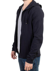 Costume National Blue hooded cotton sweater -   -  Costume National.