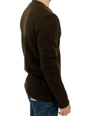 Costume National Brown striped crewneck sweater -   -  Costume National.