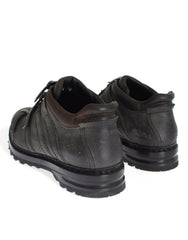 Dolce & Gabbana Gray Leather Ankle Strap Shoes Boots -   -  Dolce & Gabbana.