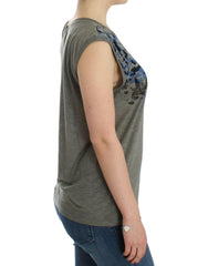 Costume National Gray print sleeveless t-shirt -   -  Costume National.