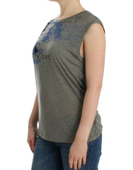Costume National Gray print sleeveless t-shirt -   -  Costume National.