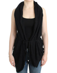 Costume National Black sleeveless knitted cardigan -   -  Costume National.