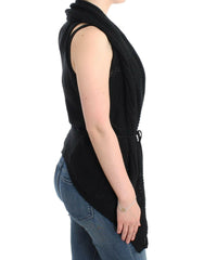 Costume National Black sleeveless knitted cardigan -   -  Costume National.