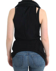 Costume National Black sleeveless knitted cardigan -   -  Costume National.