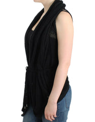 Costume National Black sleeveless knitted cardigan -   -  Costume National.