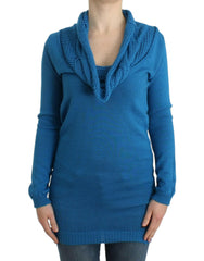 Costume National Blue knitted scoopneck sweater -   -  Costume National.