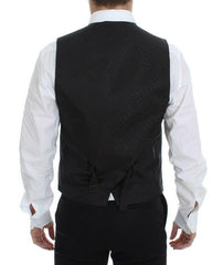 Dolce & Gabbana Black Wool Silk Stretch Dress Vest Blazer -  Vests for Men Suits -  Dolce & Gabbana.