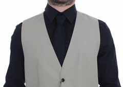 Dolce & Gabbana Beige Cotton Silk Blend Dress Vest Blazer -  Vests for Men Suits -  Dolce & Gabbana.