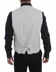 Dolce & Gabbana Beige Cotton Silk Blend Dress Vest Blazer -  Vests for Men Suits -  Dolce & Gabbana.