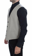 Dolce & Gabbana Beige Cotton Silk Blend Dress Vest Blazer -  Vests for Men Suits -  Dolce & Gabbana.