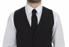 Dolce & Gabbana Gray Wool Stretch Dress Vest Blazer -  Vests for Men Suits -  Dolce & Gabbana.