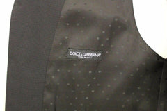 Dolce & Gabbana Black Wool Silk Stretch Dress Vest Blazer -  Vests for Men Suits -  Dolce & Gabbana.