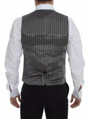Dolce & Gabbana Gray Cotton Stretch Dress Vest Blazer -  Vests for Men Suits -  Dolce & Gabbana.