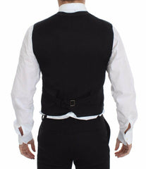 Dolce & Gabbana Black Cotton Viscose Dress Vest Blazer -  Vests for Men Suits -  Dolce & Gabbana.