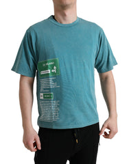 Dolce & Gabbana Blue Cotton Milano Street Round Neck T-shirt - - Dolce & Gabbana.