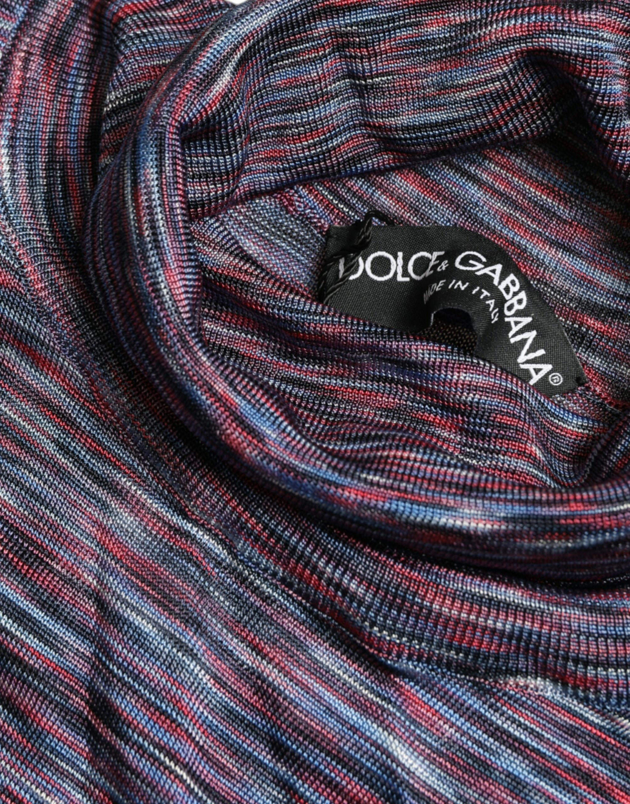 Dolce & Gabbana Blue Purple Turtleneck Pullover Sweater -   -  Dolce & Gabbana. Dolce & Gabbana Blue Purple Turtleneck Pullover Sweater -   -  Dolce & Gabbana.