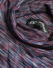 Dolce & Gabbana Blue Purple Turtleneck Pullover Sweater -   -  Dolce & Gabbana.