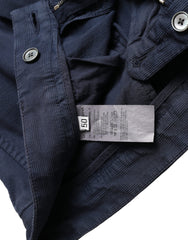 Dolce & Gabbana Dark Blue Cotton Stretch Slim Fit Dress Pants -   -  Dolce & Gabbana.