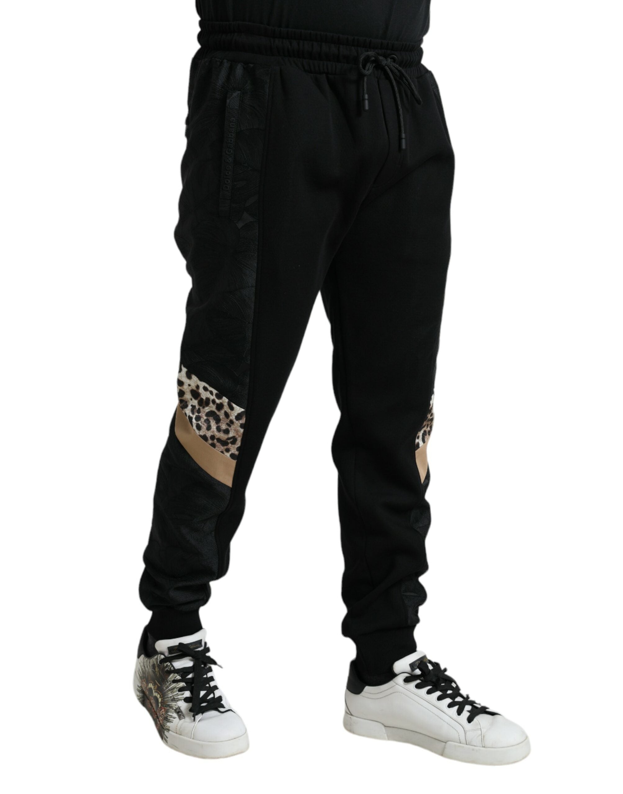 Dolce & Gabbana Black Cotton Slim Stretch Jogger Pants -   -  Dolce & Gabbana. Dolce & Gabbana Black Cotton Slim Stretch Jogger Pants -   -  Dolce & Gabbana.