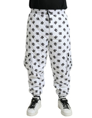 Dolce & Gabbana White Logo DG Print Men Jogger Sweatpants Pants -   -  Dolce & Gabbana.