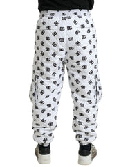 Dolce & Gabbana White Logo DG Print Men Jogger Sweatpants Pants -   -  Dolce & Gabbana.