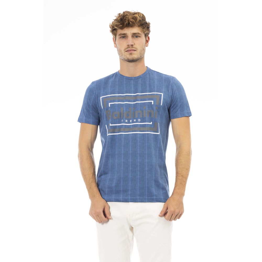Baldinini Trend Blue Cotton Men T-Shirt - - Baldinini Trend.