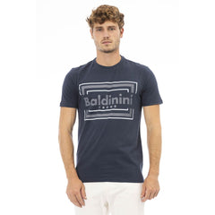 Baldinini Trend Blue Cotton Men T-Shirt - - Baldinini Trend.