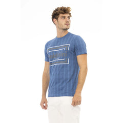 Baldinini Trend Blue Cotton Men T-Shirt - - Baldinini Trend.
