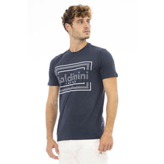 Baldinini Trend Blue Cotton Men T-Shirt - - Baldinini Trend.