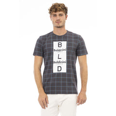 Baldinini Trend Gray Cotton Men T-Shirt - - Baldinini Trend.
