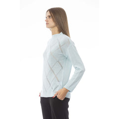 Baldinini Trend Light Blue Wool Women Sweater -   -  Baldinini Trend.