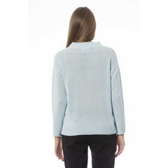 Baldinini Trend Light Blue Wool Women Sweater -   -  Baldinini Trend.