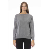 Baldinini Trend Gray Wool Women Sweater -   -  Baldinini Trend.