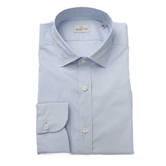 Bagutta Light Blue Cotton Men Shirt -   -  Bagutta.