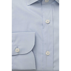 Bagutta Light Blue Cotton Men Shirt -   -  Bagutta.