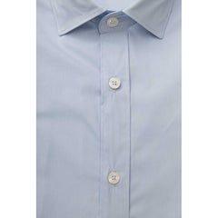 Bagutta Light Blue Cotton Men Shirt -   -  Bagutta.