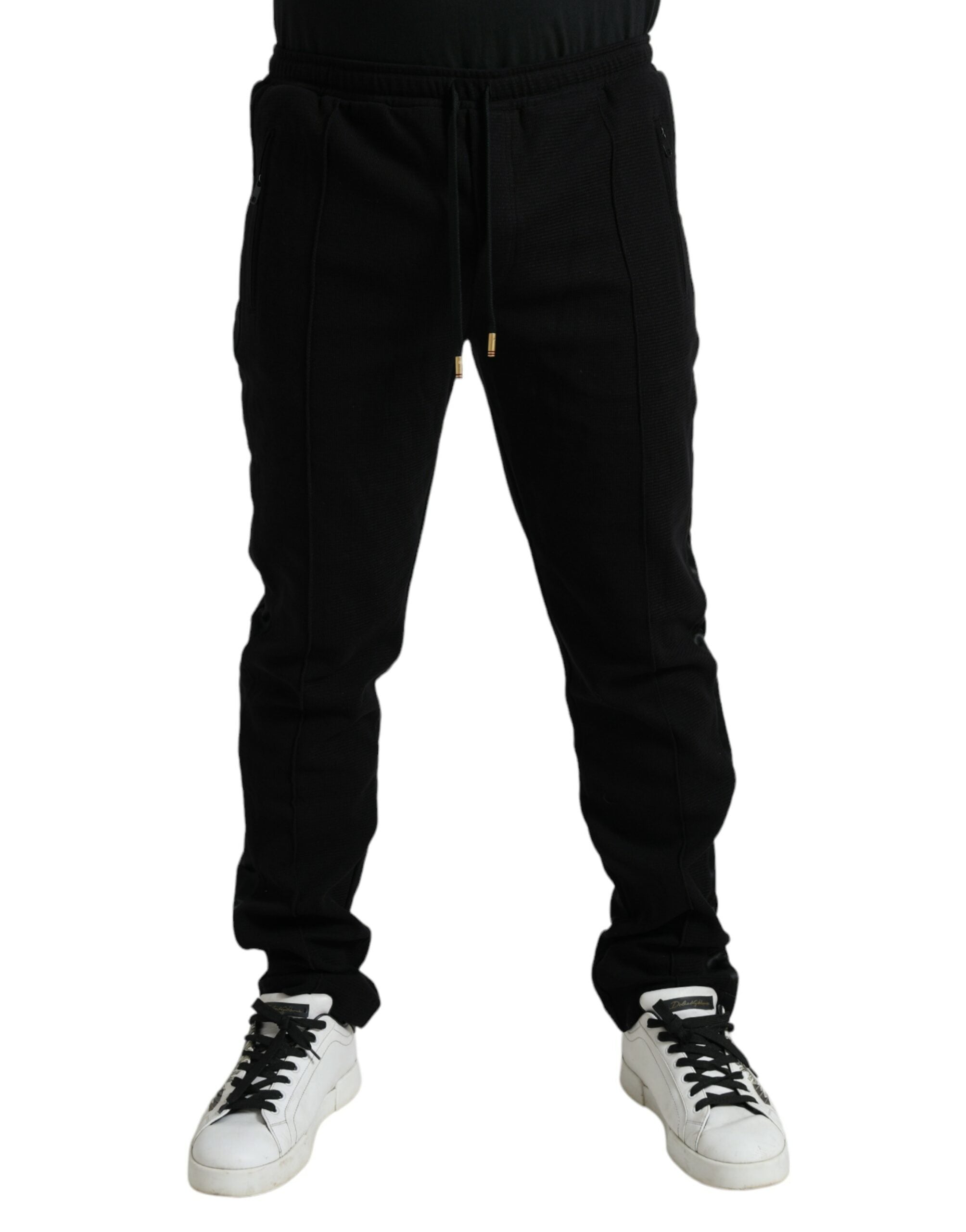 Dolce & Gabbana Black Cotton Blend Jogger Sweatpants Pants -   -  Dolce & Gabbana.