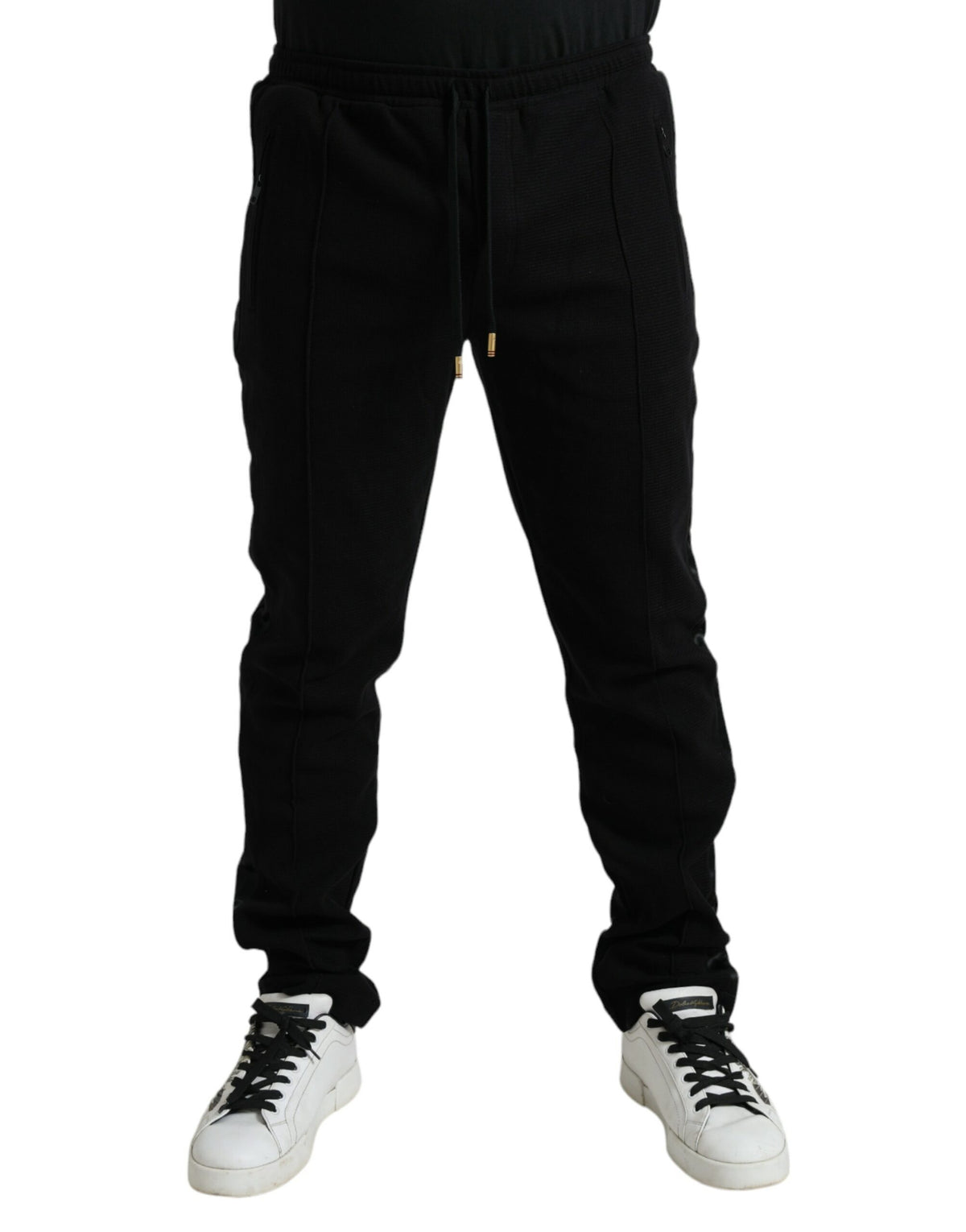 Dolce & Gabbana Black Cotton Blend Jogger Sweatpants Pants -   -  Dolce & Gabbana.